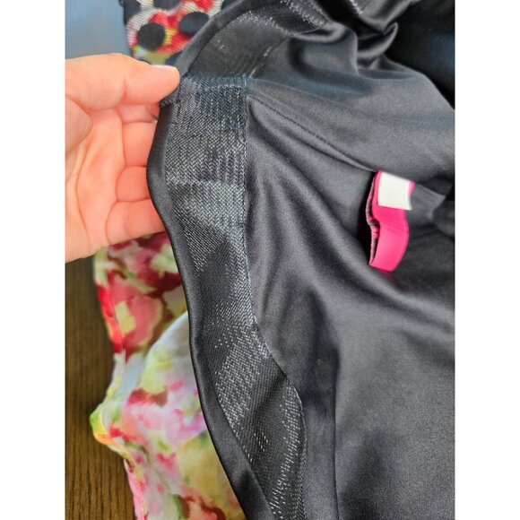 Betsey Johnson Polka Dot Illusion Skater Dress Floral - Picture 10 of 16